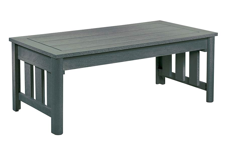 25" x 49" Rectangle Coffee Table Slate Grey