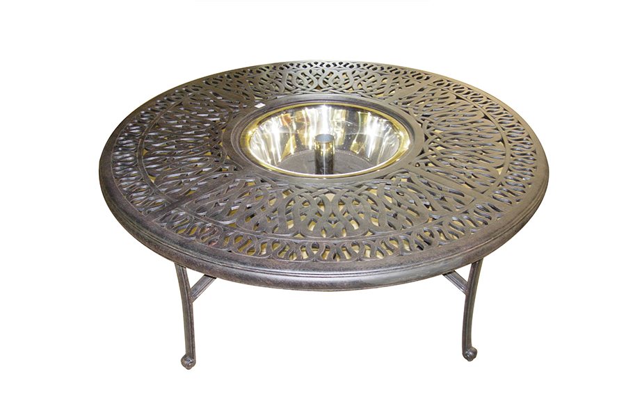 Elizabeth 52" Round Conversation Table with Ice Bucket