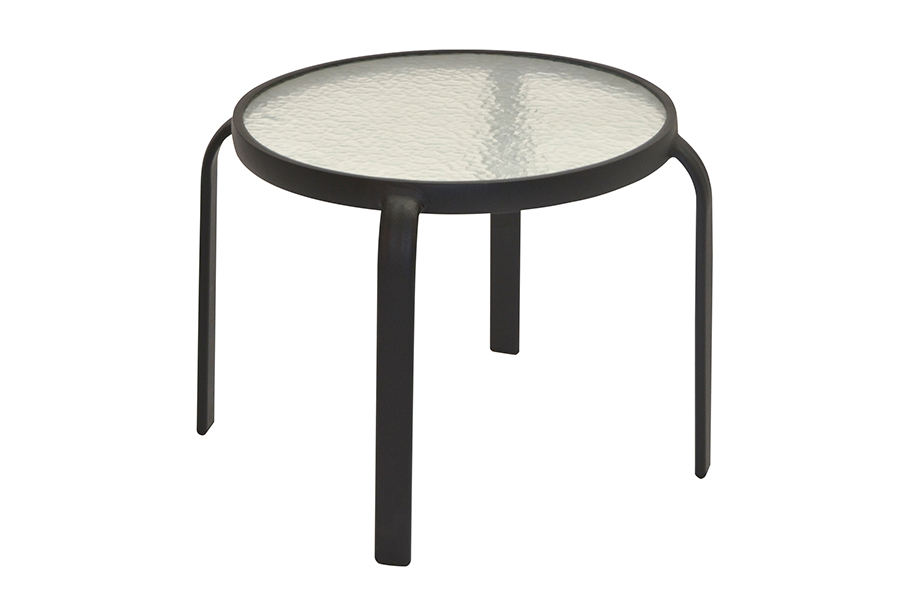 San Andres 20" Glass Side Table