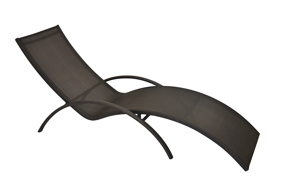 Sling Chaise Lounge Black