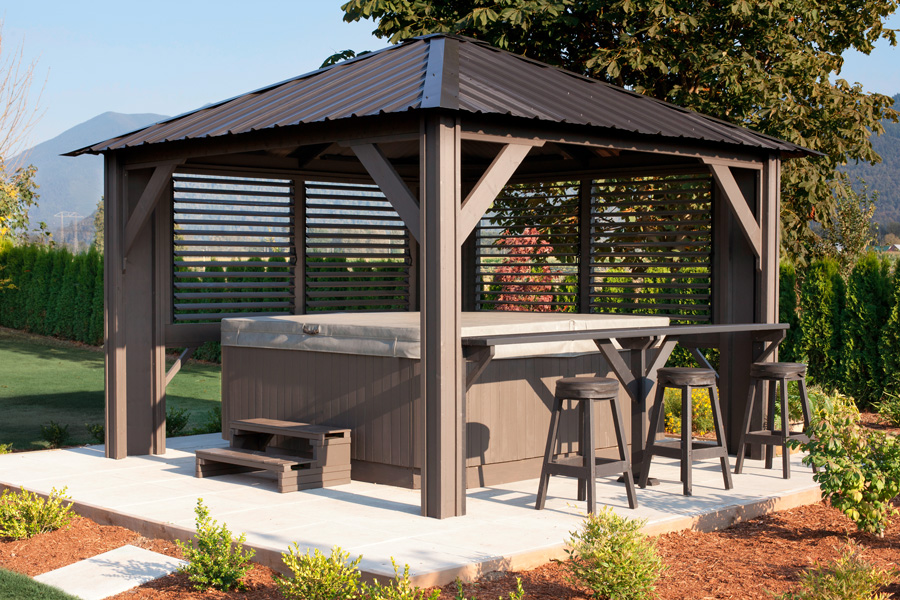 Tuscany 11’x 11′ Louvred Gazebo