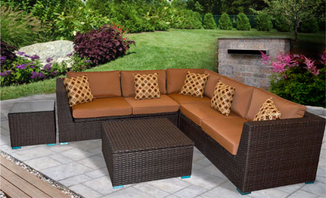 BRANTWOOD 5 PC SECTIONAL