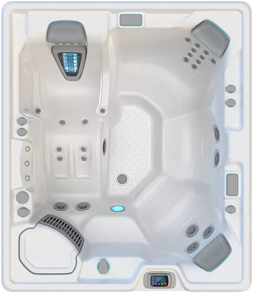 Pioneer Family Pools Hot Tub Overhead View