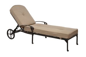 Adjustable Chaise Lounge with Cushion