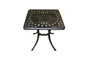 21" Square Side Table Black