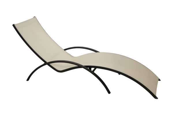 Sling Chaise Lounge Beige