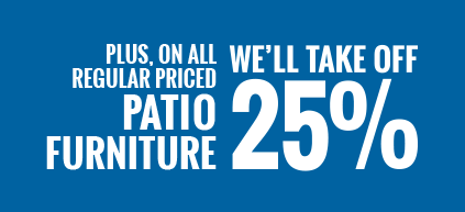 Save 25 perect on patio Furniture