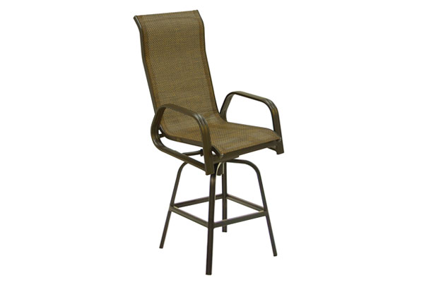 Bronze Swivel Sling Balcony Chair