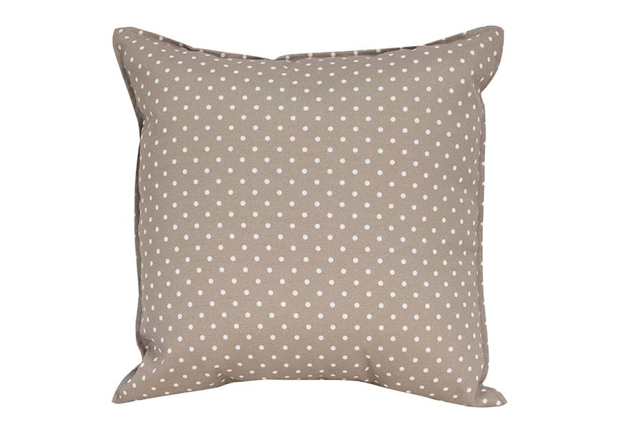 Beige & White Dots Outdoor Cushion