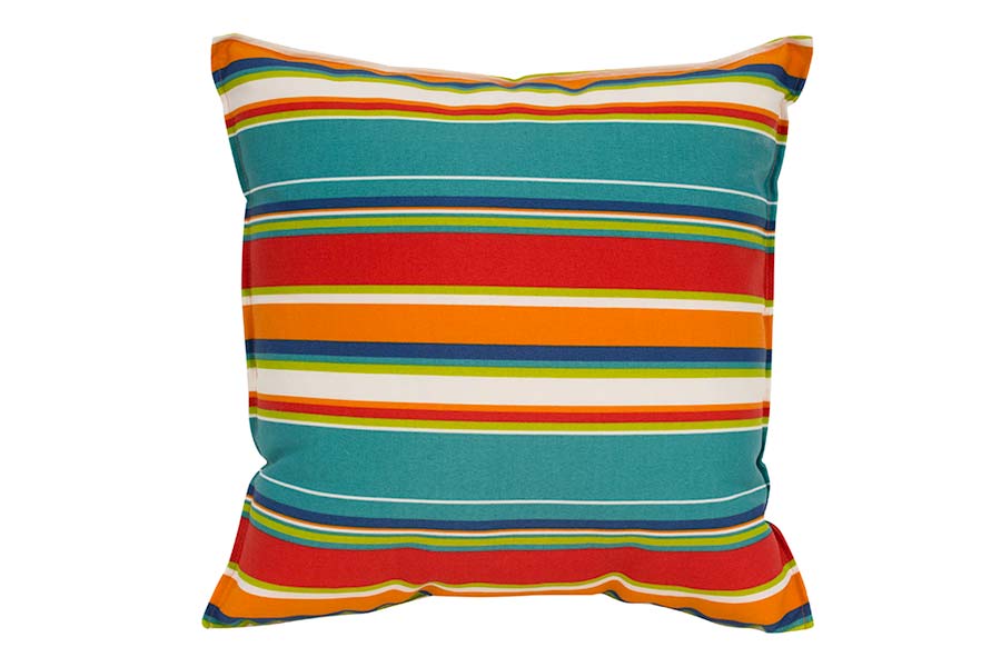 Orange Stripe Outdoor Cushion