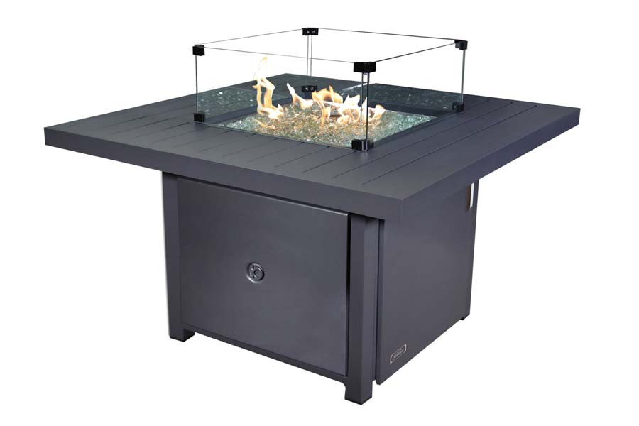 42" Square Fabia Fire Table Propane