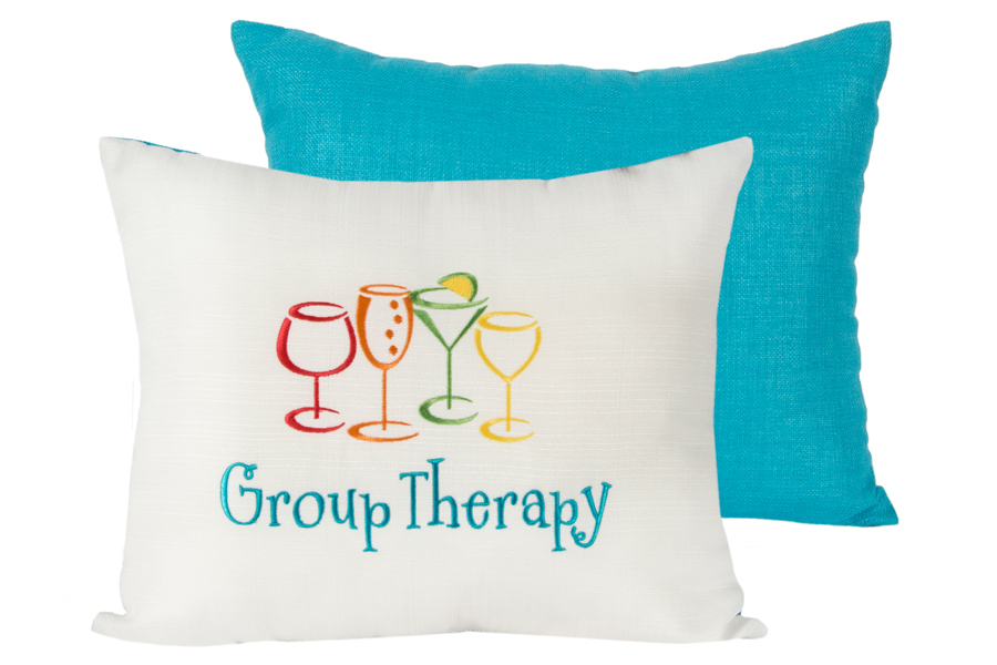 14″ x 17″ Group Therapy Turquoise Pillow