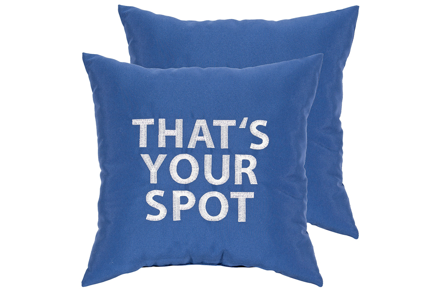 18″ x 18″ Your Spot Blue Pillow