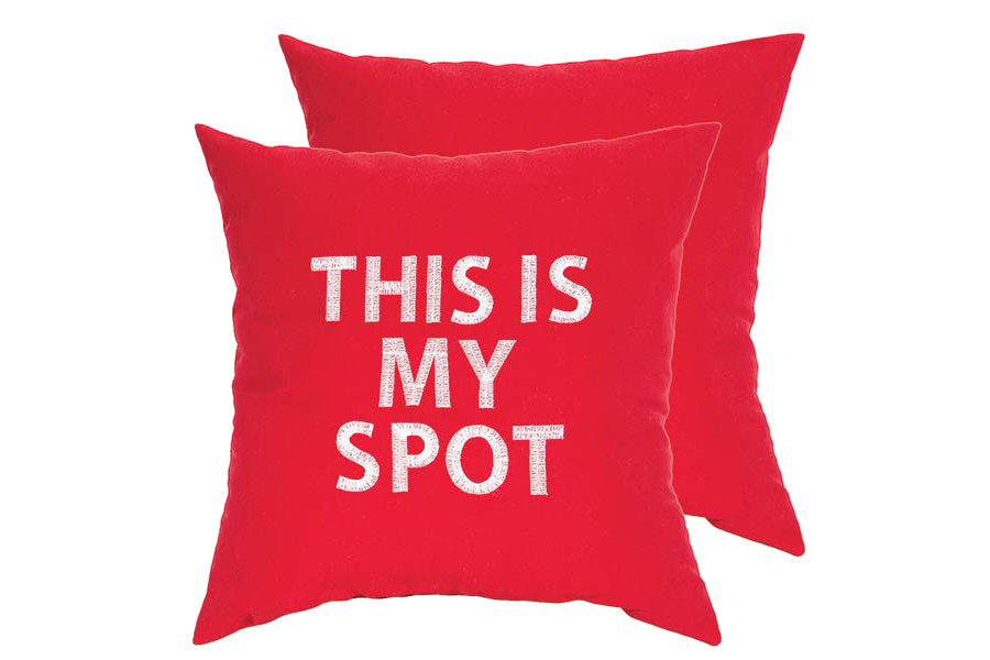 18″ x 18″ My Spot Red Pillow
