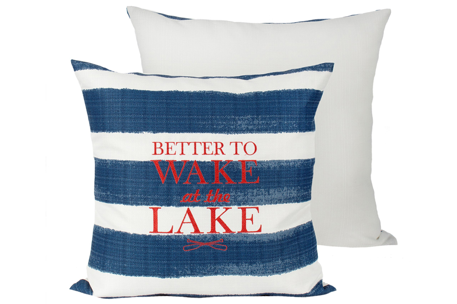 Better To Wake At The Lake Pillow