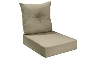 Bottom & Back Cushion Taupe Pillow