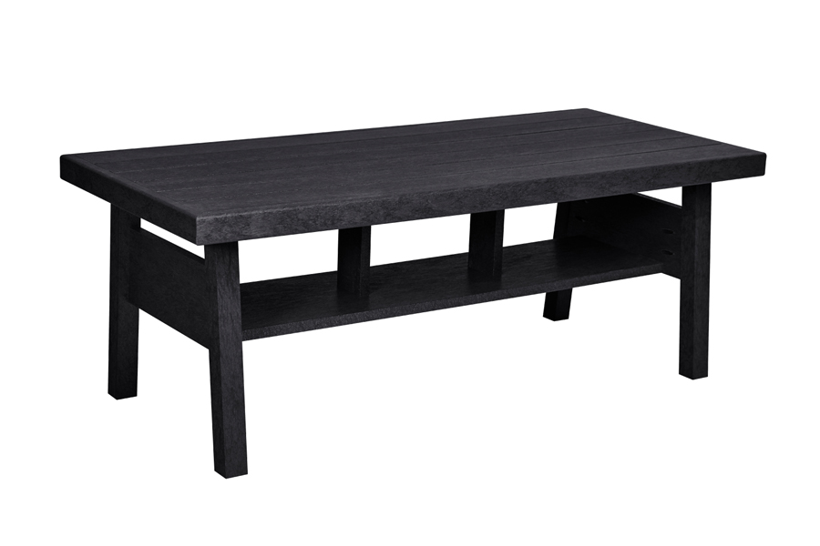 23" x 49" Coffee Table Black