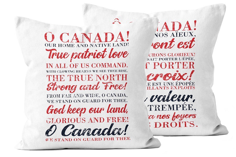 17.5″ x 17.5″ Oh Canada Double Sided