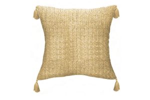 Raffia Toss Pillow With Tassels