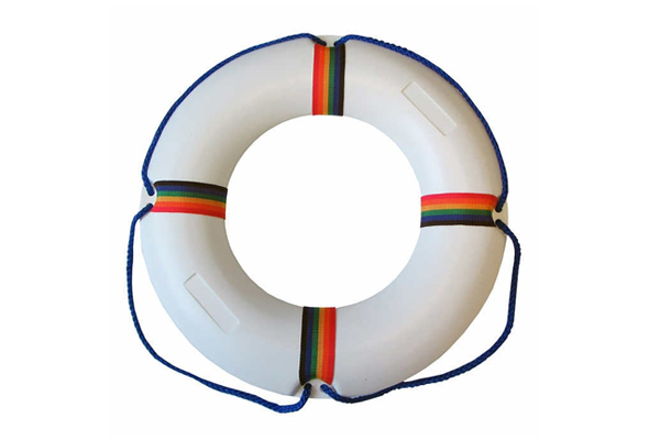 21″ Swim Ring In Blow-Molded Plastic