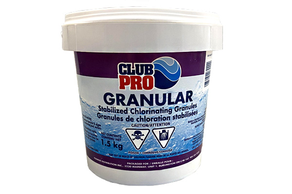 Club Pro Stabilized Granular Chlorine 1.5 KG