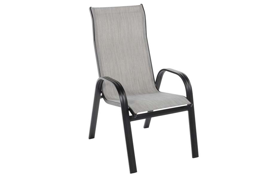 Grey Sling Dining Chair