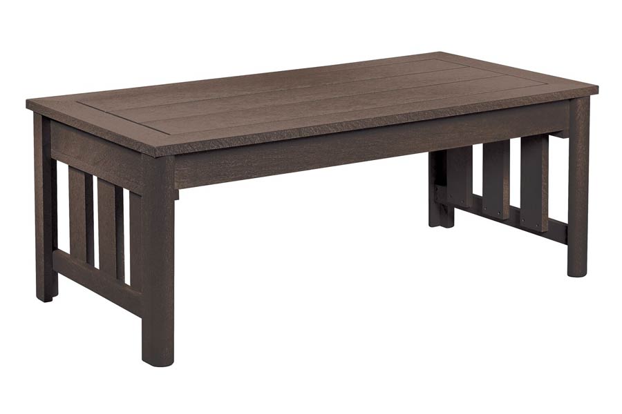 25" X 49" Rectangle Coffee Table Chocolate