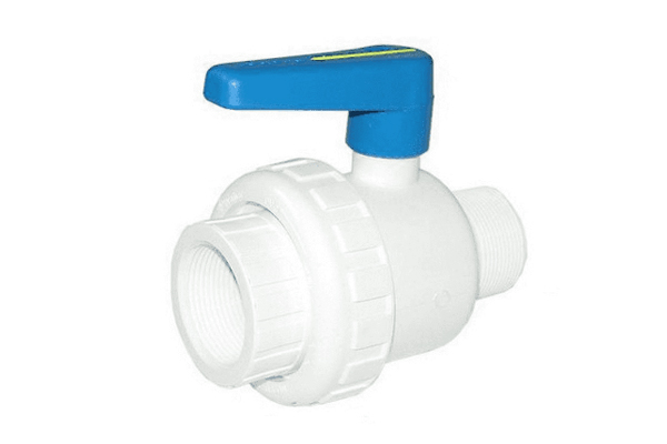 1 1/2″ PVC S.U. Ball Valve MIP X FIP