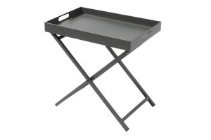 Side Table With Removable Tray Anthracite Grey