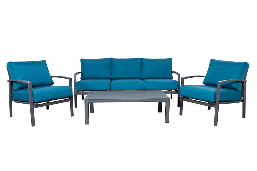 Pablo Deep Seating Teal Grey