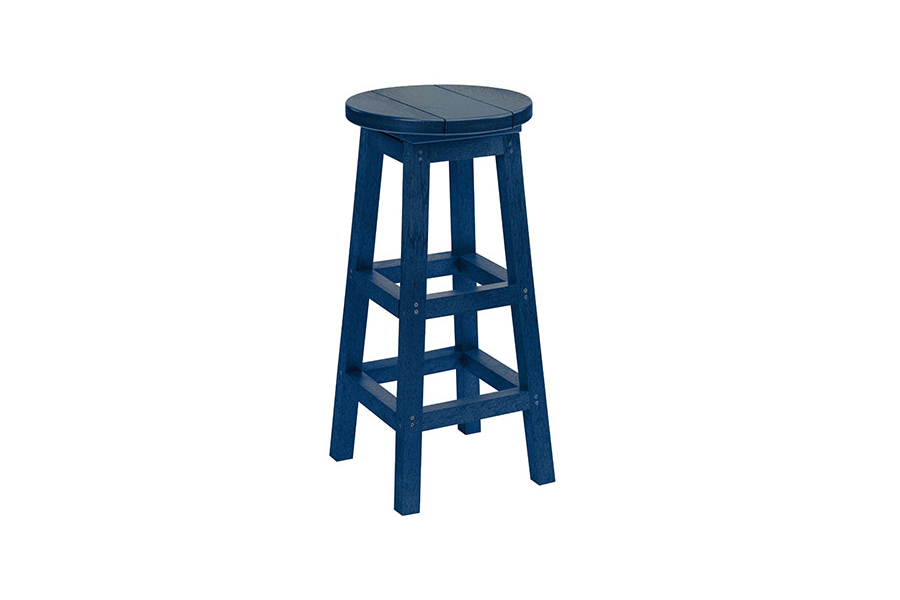 Backless Bar Stool Navy