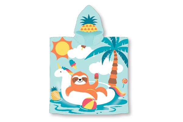 Sloths Hooded Pool Towel