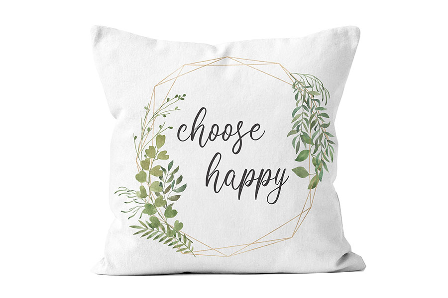 Choose Happy Pillow