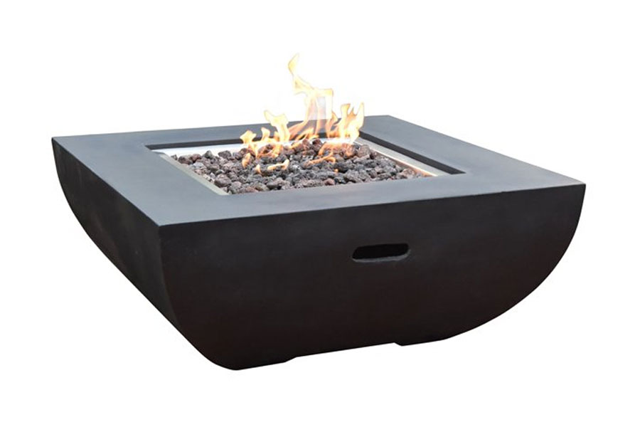 34″ Square Aurora Fire Table NG