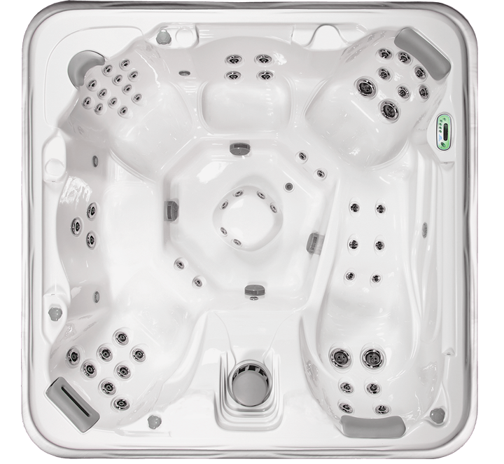 Pioneer Family Pools Hot Tub Overhead View