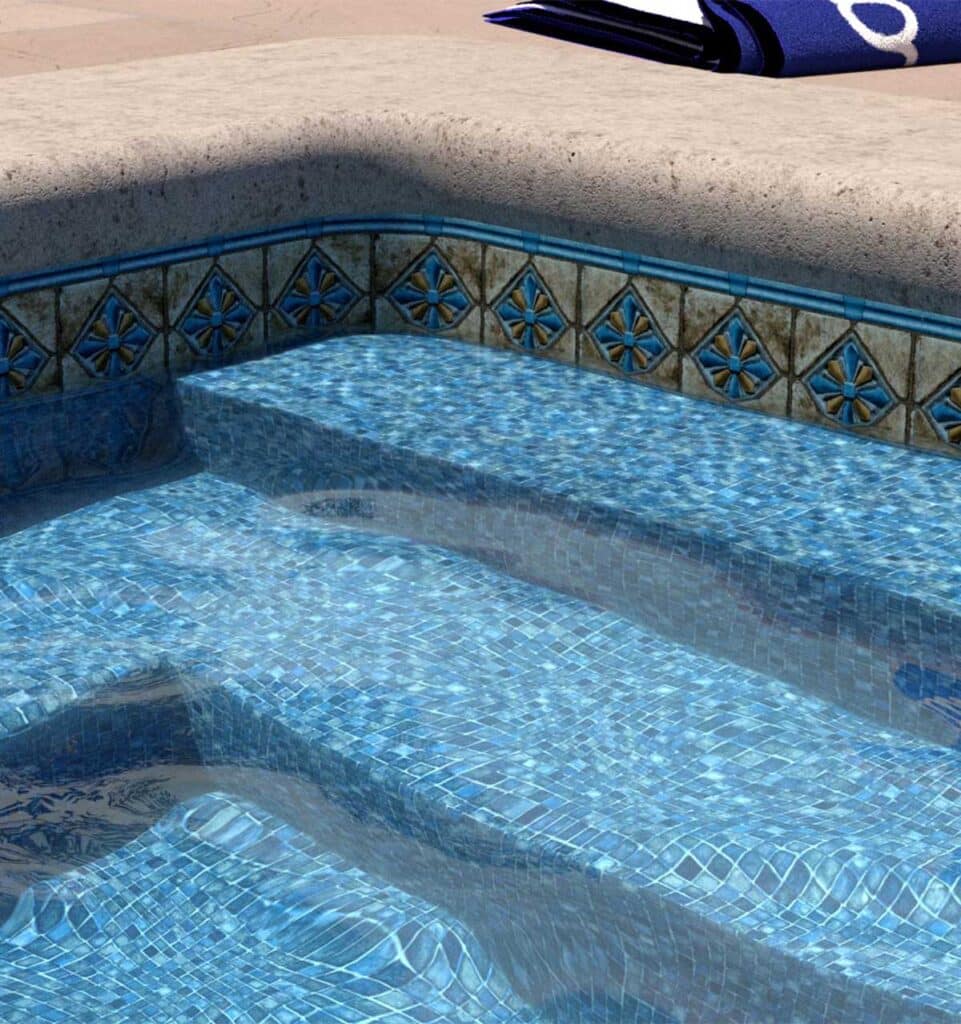 Royal Blue Mosaic Inground/Onground liner