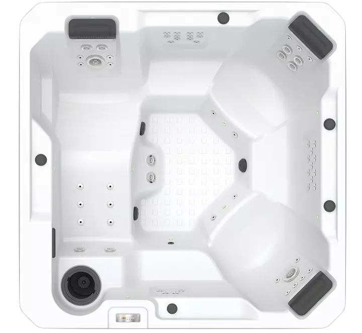 Pioneer Family Pools Hot Tub Overhead View