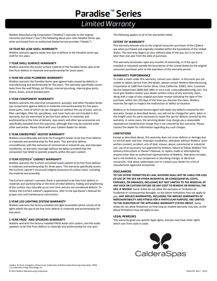 ﻿Caldera Paradise Series
